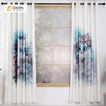 DIHINHOME Home Textile Modern Curtain DIHIN HOME 3D Printed Cute Cats Blackout Curtains ,Window Curtains Grommet Curtain For Living Room ,39x102-inch,2 Panels Included