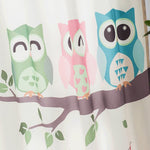 DIHINHOME Home Textile Modern Curtain DIHIN HOME 3D Printed Cute Owls Blackout Curtains ,Window Curtains Grommet Curtain For Living Room ,39x102-inch,2 Panels Included