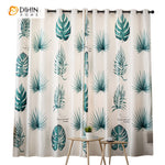 DIHINHOME Home Textile Modern Curtain DIHIN HOME 3D Printed Green Banana Leaves Blackout Curtains,Window Curtains Grommet Curtain For Living Room ,39x102-inch,2 Panels Included