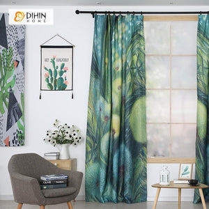 3D Printed Blackout Curtain Customized Window Curtains Window Drapes –  DIHINHOME Home Textile