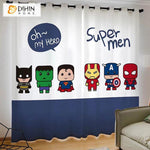 DIHINHOME Home Textile Modern Curtain DIHIN HOME 3D Printed Marvel Heros Style 2 Blackout Curtains,Window Curtains Grommet Curtain For Living Room ,39x102-inch,2 Panels Included