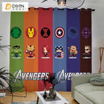 DIHINHOME Home Textile Modern Curtain DIHIN HOME 3D Printed Marvel Heros Style 5 Blackout Curtains,Window Curtains Grommet Curtain For Living Room ,39x102-inch,2 Panels Included