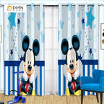DIHINHOME Home Textile Modern Curtain DIHIN HOME 3D Printed Mickey Mouse Blackout Curtains ,Window Curtains Grommet Curtain For Living Room ,39x102-inch,2 Panels Included