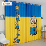 DIHINHOME Home Textile Modern Curtain DIHIN HOME 3D Printed Minions Blackout Curtains ,Window Curtains Grommet Curtain For Living Room ,39x102-inch,2 Panels Included