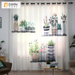 DIHINHOME Home Textile Modern Curtain DIHIN HOME 3D Printed Natural Bonsai Blackout Curtains,Window Curtains Grommet Curtain For Living Room ,39x102-inch,2 Panels Included