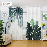 DIHINHOME Home Textile Modern Curtain DIHIN HOME 3D Printed Natural Plant Blackout Curtains ,Window Curtains Grommet Curtain For Living Room ,39x102-inch,2 Panels Included