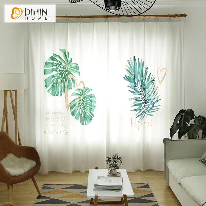 DIHINHOME Home Textile Modern Curtain DIHIN HOME 3D Printed Nature Life Blackout Curtains,Window Curtains Grommet Curtain For Living Room ,39x102-inch,2 Panels Included