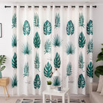 DIHINHOME Home Textile Modern Curtain DIHIN HOME 3D Printed Neat Leaves Blackout Curtains,Window Curtains Grommet Curtain For Living Room ,39x102-inch,2 Panels Include