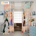 DIHINHOME Home Textile Modern Curtain DIHIN HOME 3D Printed One Piece Blackout Curtains ,Window Curtains Grommet Curtain For Living Room ,39x102-inch,2 Panels Included
