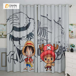 DIHINHOME Home Textile Modern Curtain DIHIN HOME 3D Printed One Piece Luffy Blackout Curtains ,Window Curtains Grommet Curtain For Living Room ,39x102-inch,2 Panels Included