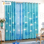 DIHINHOME Home Textile Modern Curtain DIHIN HOME 3D Printed White Fish Blackout Curtains ,Window Curtains Grommet Curtain For Living Room ,39x102-inch,2 Panels Included