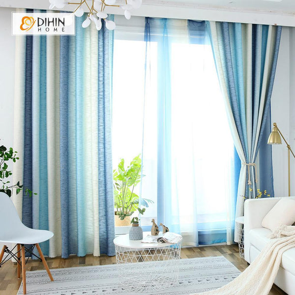 Modern Curtain Blackout Grommet Window Curtain for Living Room ...