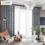 DIHIN HOME European Luxury Abstract Waves Jacquard Curtains,Grommet Window Curtain for Living Room,52x63-inch,1 Panel