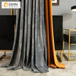 DIHIN HOME European Luxury Velvet,Blackout Curtains Grommet Window Curtain for Living Room,52x63-inch,1 Panel