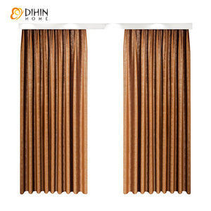 DIHINHOME Home Textile Modern Curtain DIHIN HOME European Retro High-end Jacquard Curtains,Grommet Window Curtain for Living Room ,52x63-inch,1 Panel