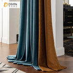 DIHIN HOME European Thicken Embossed Curtains,Blackout Curtains Grommet Window Curtain for Living Room ,52x63-inch,1 Panel