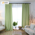 DIHINHOME Home Textile Modern Curtain DIHIN HOME Exquisite Light Green Printed，Blackout Grommet Window Curtain for Living Room ,52x63-inch,1 Panel