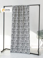 DIHINHOME Home Textile Modern Curtain DIHIN HOME Fashion Zebra Pattern Jacquard,Blackout Grommet Window Curtain for Living Room ,52x63-inch,1 Panel