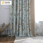 DIHIN HOME Garden High Quality Spliced Curtains,Blackout Grommet Window Curtain for Living Room ,52x63-inch,1 Panel