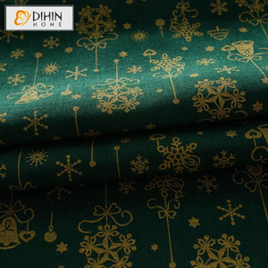 DIHIN HOME Green Loverly Printed Curtains With Lace ,Blackout Grommet Window Curtain for Living Room ,52x63-inch,1 Panel