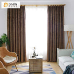 DIHINHOME Home Textile Modern Curtain DIHIN HOME Modern Chenille Curtains,Blackout Grommet Window Curtain for Living Room ,52x63-inch,1 Panel