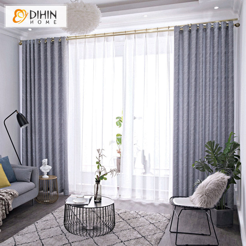 DIHINHOME Home Textile Modern Curtain DIHIN HOME Modern Fashion Abstract Striped,Blackout Grommet Window Curtain for Living Room,1 Panel