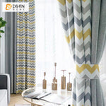 DIHINHOME Home Textile Modern Curtain DIHIN HOME Modern Fashion Geometric Printed,Blackout Grommet Window Curtain for Living Room ,52x63-inch,1 Panel