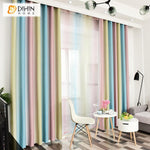 DIHIN HOME Modern Fashion Striped Printed Curtain ,Blackout Grommet Window Curtain for Living Room ,52x63-inch,1 Panel