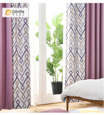 DIHINHOME Home Textile Modern Curtain DIHIN HOME Modern Geometric,Blackout Grommet Window Curtain for Living Room ,52x63-inch,1 Panel