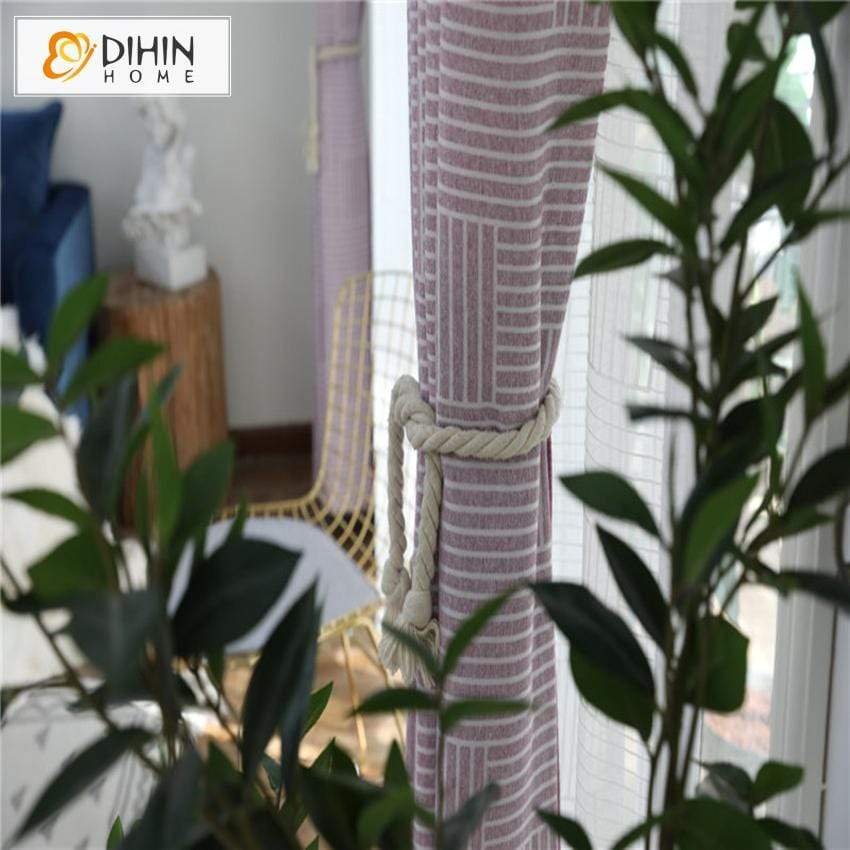 DIHINHOME Home Textile Modern Curtain DIHIN HOME Modern Geometric Curtains,Blackout Grommet Window Curtain for Living Room ,52x63-inch,1 Panel