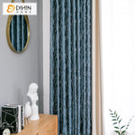 DIHIN HOME Modern Geometric Lines With Embroidered Lace,Blackout Grommet Window Curtain for Living Room ,52x63-inch,1 Panel