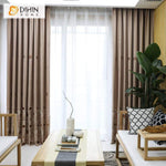 DIHINHOME Home Textile Modern Curtain DIHIN HOME Modern Geometric Pattern Curtains，Blackout Grommet Window Curtain for Living Room ,52x63-inch,1 Panel