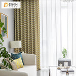 DIHIN HOME Modern Geometric Waves Blackout Curtains ,Blackout Grommet Window Curtain for Living Room ,52x63-inch,1 Panel