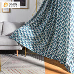 DIHIN HOME Modern Geometric Waves Blue Color Blackout Curtains ,Blackout Grommet Window Curtain for Living Room ,52x63-inch,1 Panel Roman Shades Curtains Window Blinds custom curtains blackout curtains curtains for living room sheer curtains curtain fabric linen curtains kitchen curtains velvet curtains pinch pleat curtains bay window curtains outdoor curtains pleated curtains floral curtains dining room curtains kitchen valances drapes for bedroom patio curtains nursery curtains grommet curtains