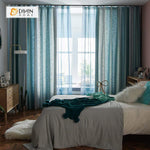 DIHINHOME Home Textile Modern Curtain DIHIN HOME Modern Green Stripes Curtains，Blackout Grommet Window Curtain for Living Room ,52x63-inch,1 Panel