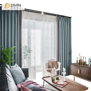 DIHIN HOME Modern High Quality Thick Curtains,Blackout Grommet Window Curtain for Living Room ,52x63-inch,1 Panel