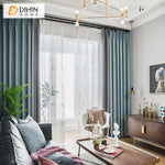 DIHIN HOME Modern High Quality Thick Curtains,Blackout Grommet Window Curtain for Living Room ,52x63-inch,1 Panel