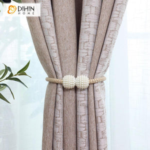 DIHIN HOME Modern Light Coffee Thichness Luxury Curtain,Blackout Grommet Window Curtain for Living Room ,52x63-inch,1 Panel