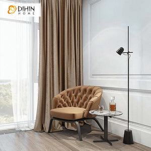 DIHIN HOME Modern Luxury Curtain,Blackout Curtains Grommet Window Curtain for Living Room ,52x63-inch,1 Panel
