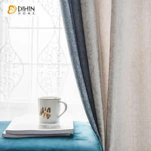 DIHIN HOME Modern Luxury Curtains,Blackout Grommet Window Curtain for Living Room ,52x63-inch,1 Panel