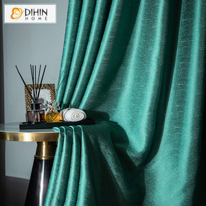 DIHINHOME Home Textile Modern Curtain DIHIN HOME Modern Luxury Customized Curtains,Blackout Grommet Window Curtain for Living Room,52x63-inch,1 Panel