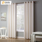DIHIN HOME Modern Milk White Color Curtains,Blackout Grommet Window Curtain for Living Room ,52x63-inch,1 Panel