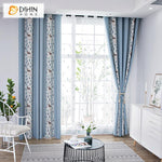 DIHIN HOME Modern Nordic Deer Pattern Curtain,Blackout Curtains Grommet Window Curtain for Living Room ,52x84-inch,1 Panel