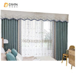 DIHINHOME Home Textile Modern Curtain DIHIN HOME Modern Nordic Spliced Curtain,Blackout Curtains Grommet Window Curtain for Living Room ,52x84-inch,1 Panel