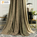 DIHIN HOME Modern Retro Coffee Color ,Blackout Curtains Grommet Window Curtain for Living Room,52x63-inch,1 Panel