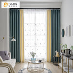 DIHIN HOME Modern Simple Curtains,Blackout Grommet Window Curtain for Living Room ,52x63-inch,1 Panel