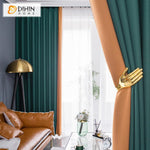 DIHINHOME Home Textile Modern Curtain DIHIN HOME Modern Simplicity Curtains,Blackout Grommet Window Curtain for Living Room ,52x63-inch,1 Panel