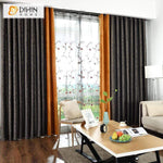 DIHINHOME Home Textile Modern Curtain DIHIN HOME Modern Spliced Curtains，Blackout Grommet Window Curtain for Living Room ,52x63-inch,1 Panel