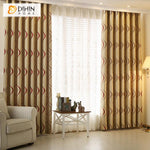 DIHIN HOME Modern Striped Blackout Curtains,Blackout Grommet Window Curtain for Living Room ,52x63-inch,1 Panel