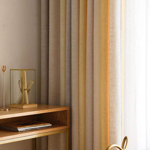 DIHINHOME Home Textile Modern Curtain DIHIN HOME Modern Stripes Curtains，Blackout Grommet Window Curtain for Living Room ,52x63-inch,1 Paneloom,1 Panel